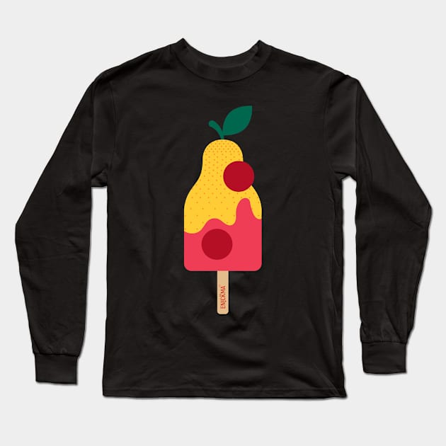 Ice cream 3 Long Sleeve T-Shirt by Enickma